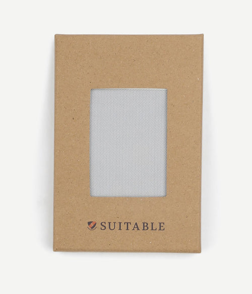 Suitable zijde pochet zilver