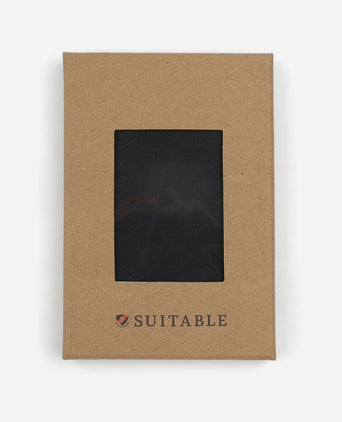 Suitable zijde pochet zwart