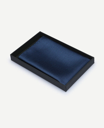 Zijde pochet denim blauw
