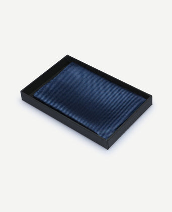 Zijde pochet denim blauw