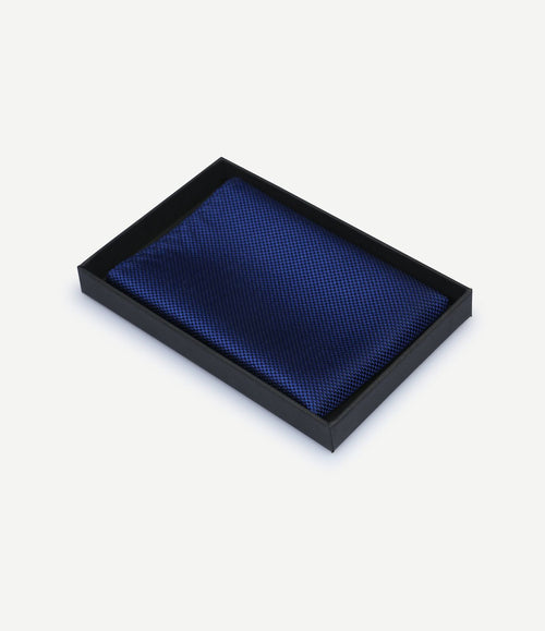 Zijde pochet royal blauw