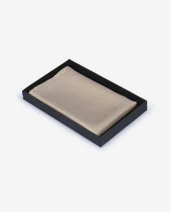 Zijde pochet beige