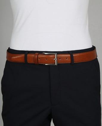 Leren riem polish cognac