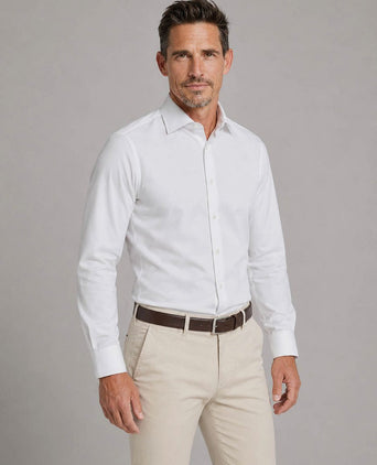 Royal twill overhemd wit