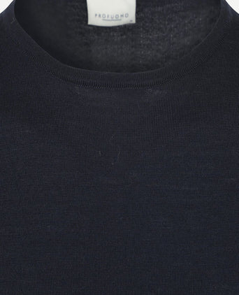 Profuomo pullover merinowol donkerblauw