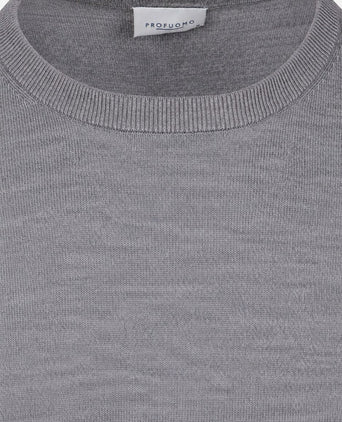 Pullover merinowol grijs