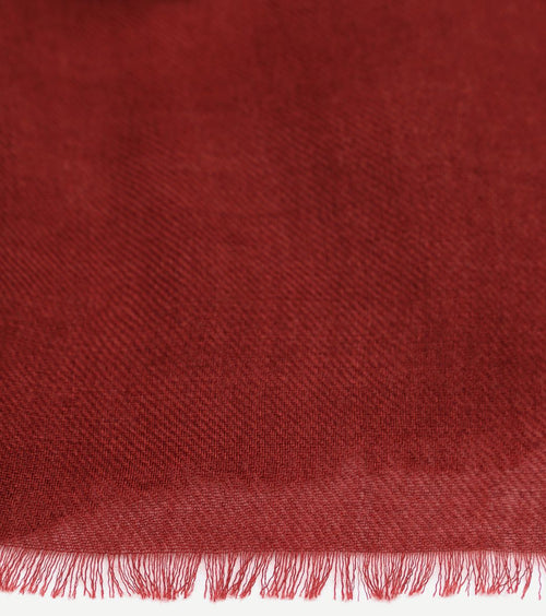 Sjaal wol geweven rood