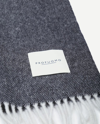 Sjaal lamswol donkerblauw blauw