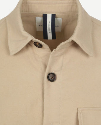 Overshirt moleskin beige