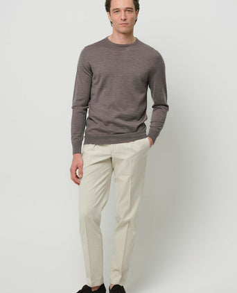 Profuomo pullover merinowol taupe