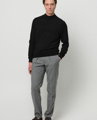 Profuomo turtleneck trui merino zwart