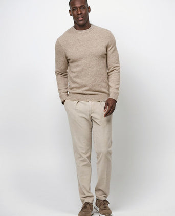 Profuomo pullover wol blend sand