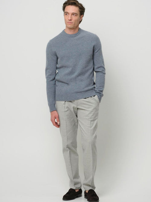 Pullover wol blend blauw