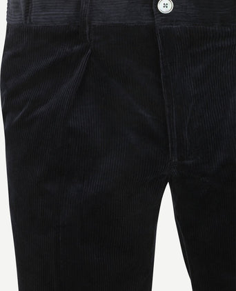 Chino corduroy donkerblauw
