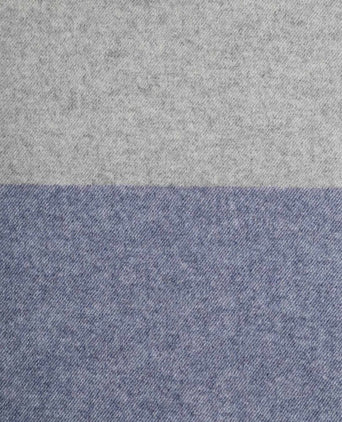 Sjaal lamswol grijs blauw bruin