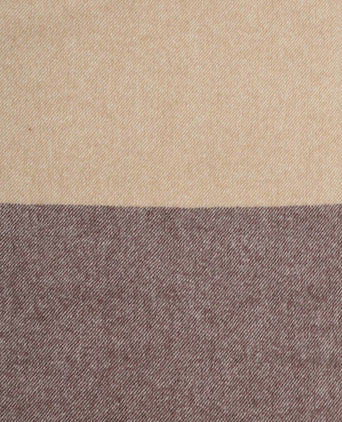 Sjaal lamswol beige bruin