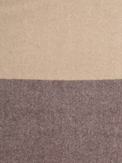 Sjaal lamswol beige bruin