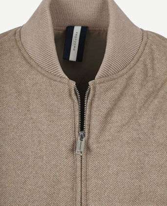 Herringbone bodywarmer sand