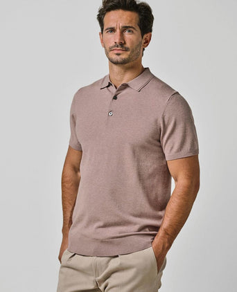 Poloshirt luxury basic roze