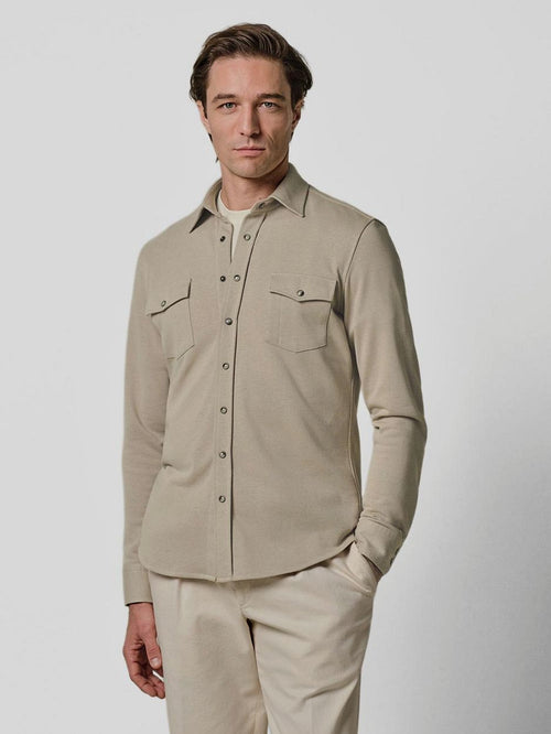 Overshirt western beige