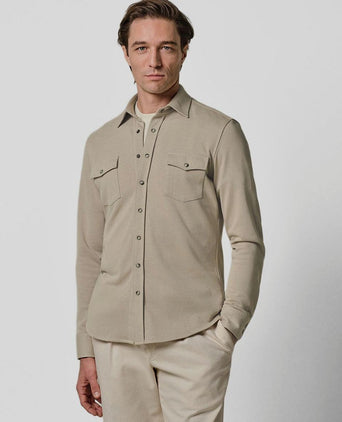Overshirt western beige