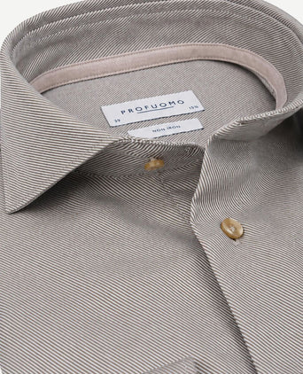 Heavy twill overhemd groen