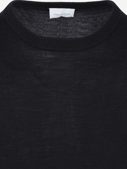 Pullover merinowol zwart