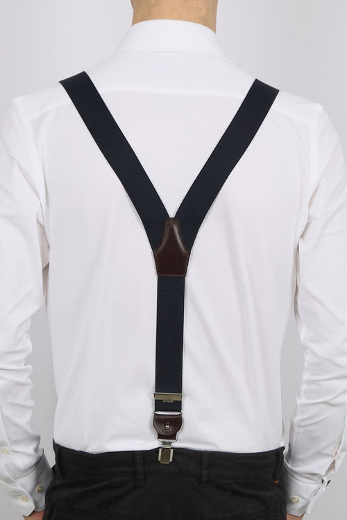 Profuomo bretel luxe donkerblauw