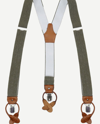 Profuomo bretels groen melange