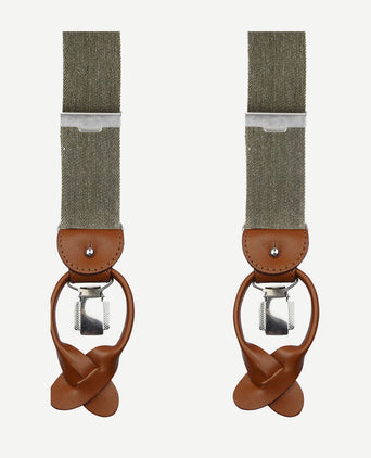 Profuomo bretels groen melange