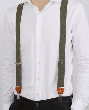 Profuomo bretels groen melange