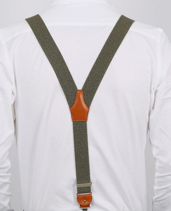 Profuomo bretels groen melange