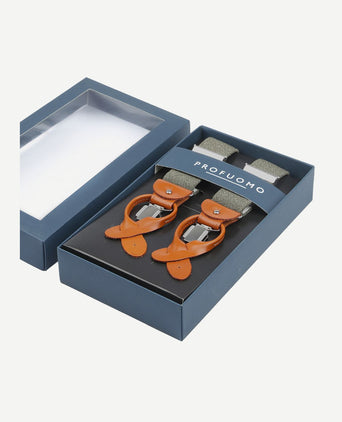 Profuomo bretels groen melange