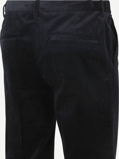 Chino corduroy donkerblauw