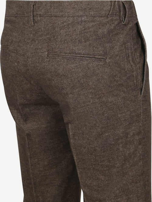 Profuomo chino flanel bruin