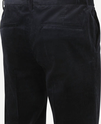 Chino corduroy donkerblauw