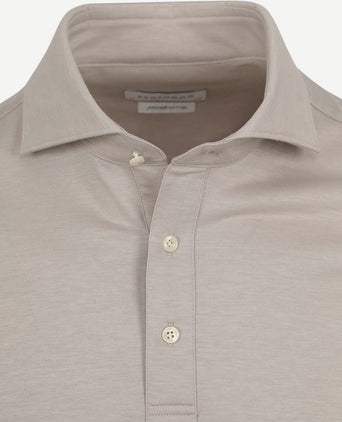 Profuomo camiche poloshirt beige | Slim-fit