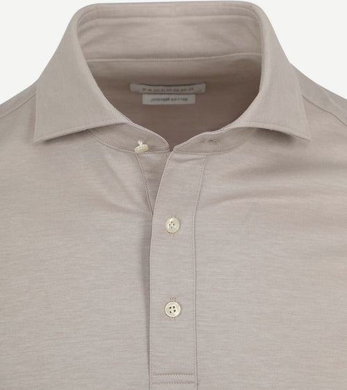 Profuomo camiche poloshirt beige | Slim-fit