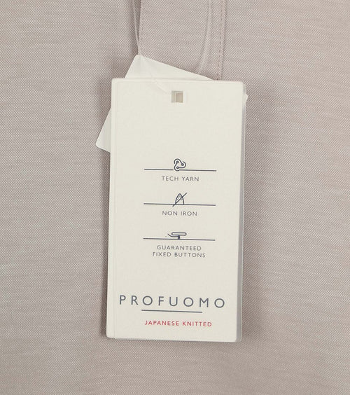 Profuomo camiche poloshirt beige | Slim-fit