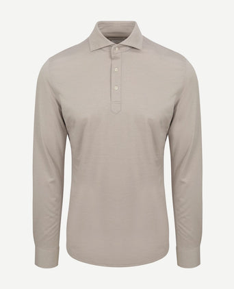 Profuomo camiche poloshirt beige | Slim-fit