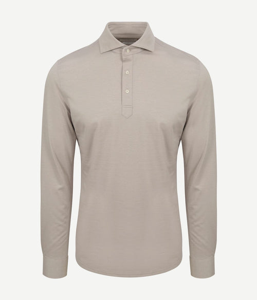 Profuomo camiche poloshirt beige | Slim-fit
