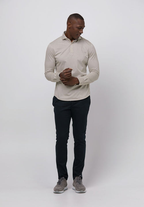 Profuomo camiche poloshirt beige | Slim-fit