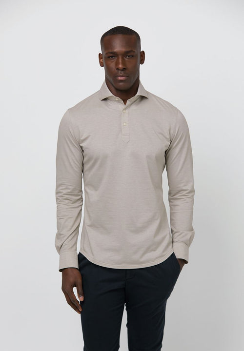 Profuomo camiche poloshirt beige | Slim-fit