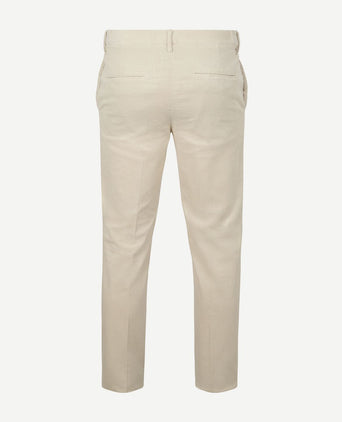 Profuomo chino corduroy ecru | Slim-fit