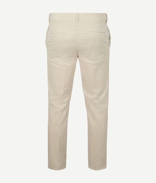 Profuomo chino corduroy ecru | Slim-fit