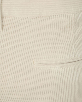 Profuomo chino corduroy ecru | Slim-fit