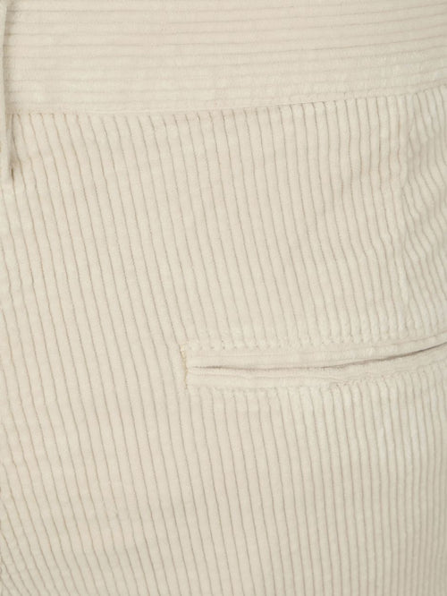 Profuomo chino corduroy ecru | Slim-fit