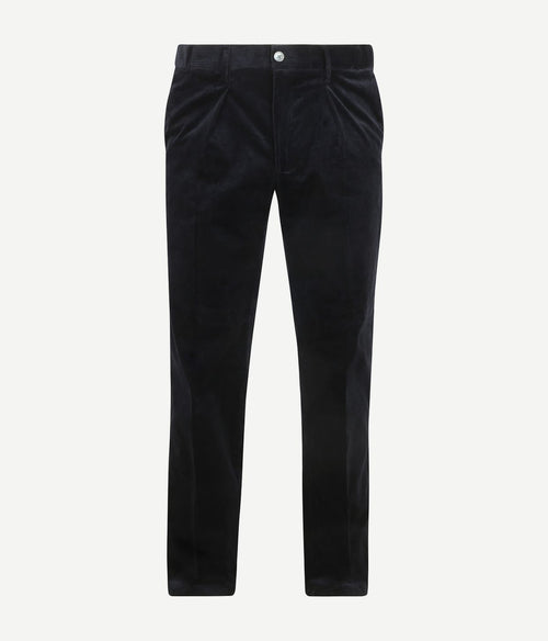 Chino corduroy donkerblauw