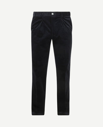 Chino corduroy donkerblauw