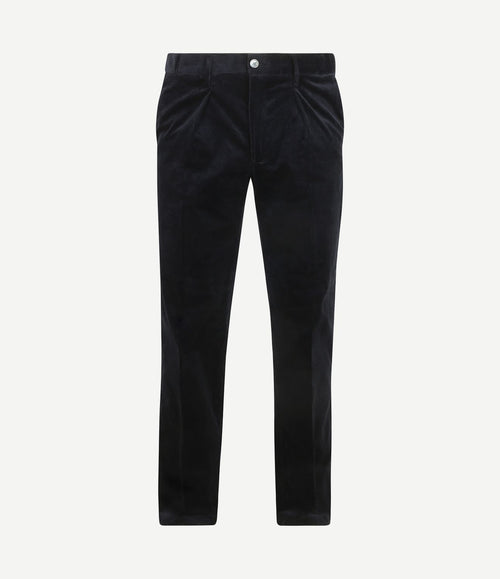 Chino corduroy donkerblauw